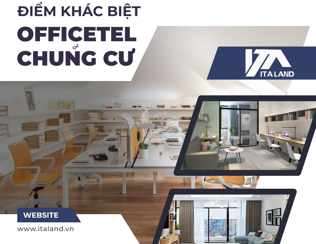 Điểm khác biệt giữa căn hộ officetel & căn hộ chung cư