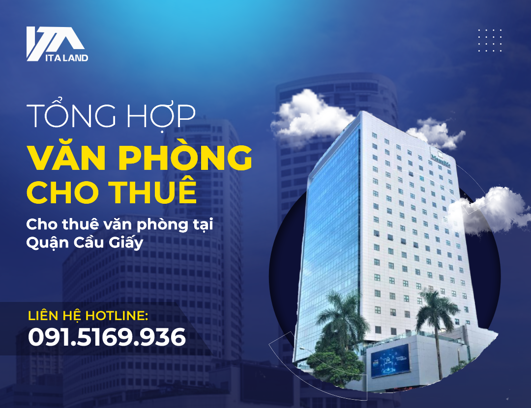 Tổng hợp các tòa nhà cho thuê văn phòng tại Quận Cầu Giấy