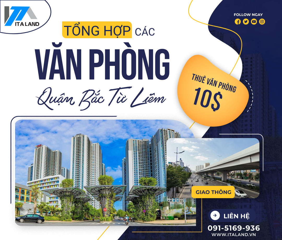Tổng hợp các tòa nhà cho thuê văn phòng tại Quận Bắc Từ Liêm
