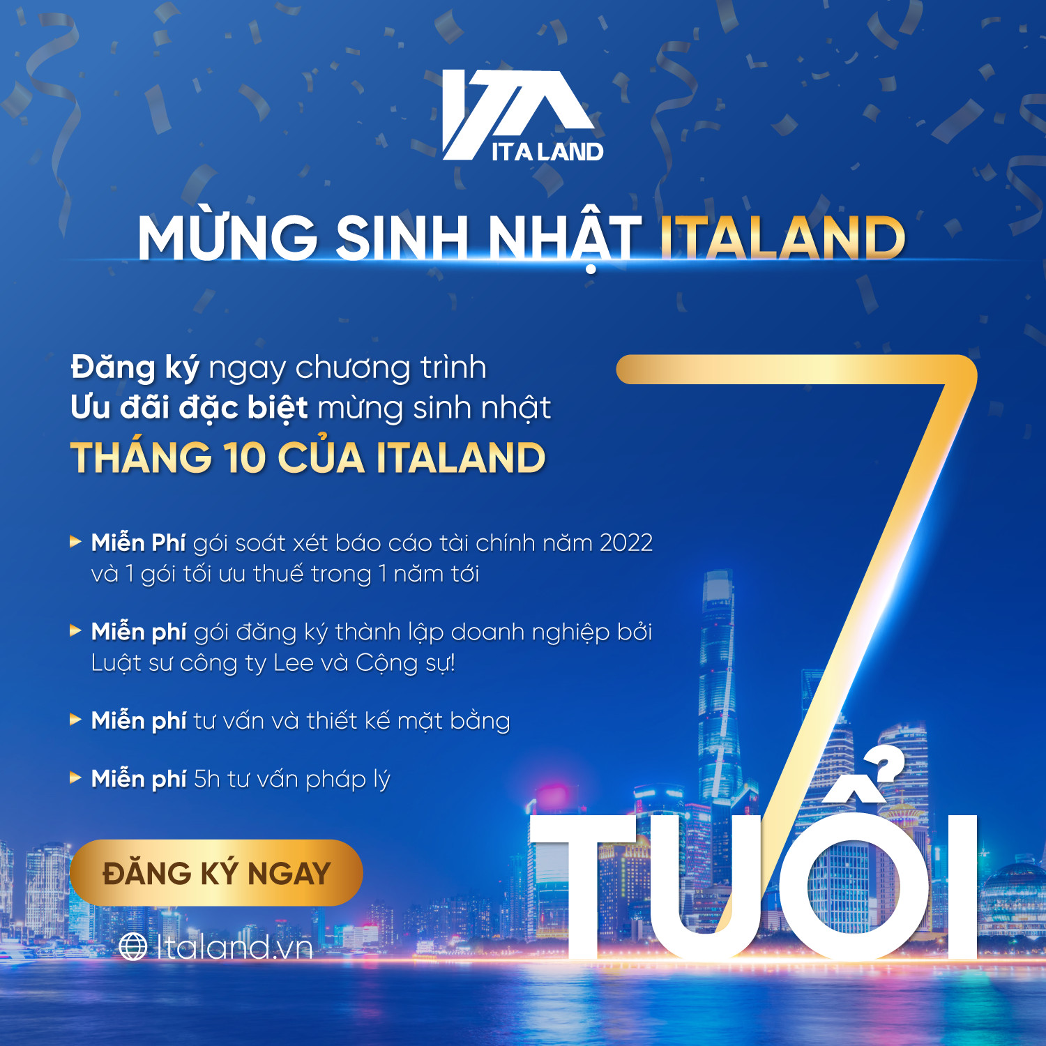  Tri Ân Tới Những Khách Hàng Italand Nhân Dịp Sinh Nhật Lần Thứ 7