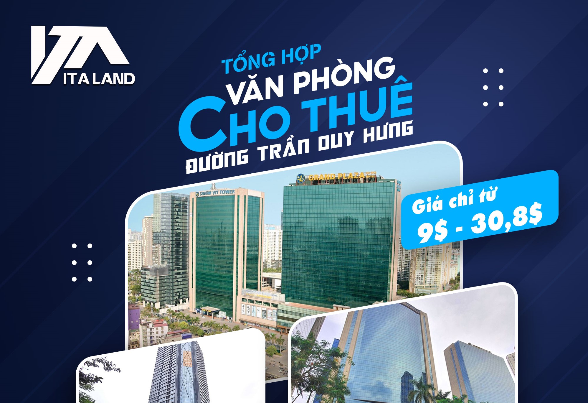 Tổng hợp mặt bằng cho thuê văn phòng tại đường Trần Duy Hưng, Cầu Giấy