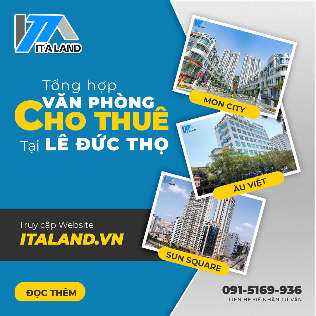 Tổng hợp mặt bằng cho thuê văn phòng tại đường Lê Đức Thọ, Nam Từ Liêm