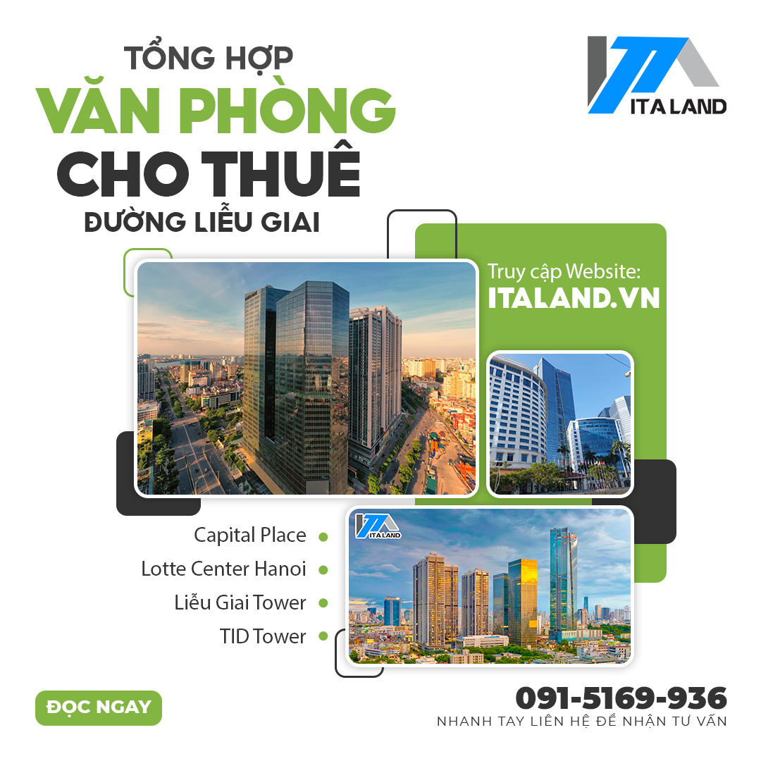 Tổng hợp mặt bằng cho thuê văn phòng tại đường Liễu Giai, Ba Đình