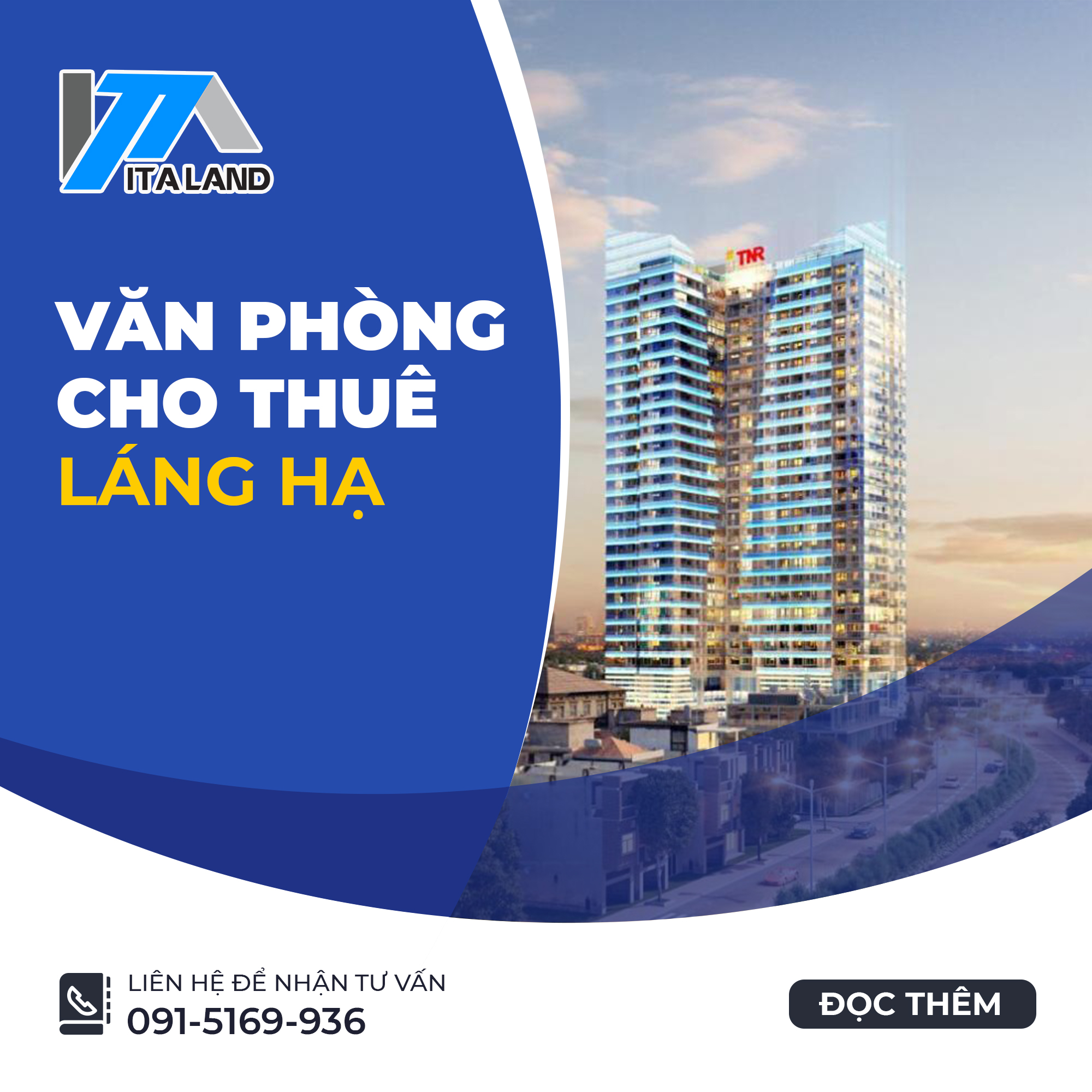 Tổng hợp mặt bằng cho thuê văn phòng tại đường Láng Hạ, Đống Đa