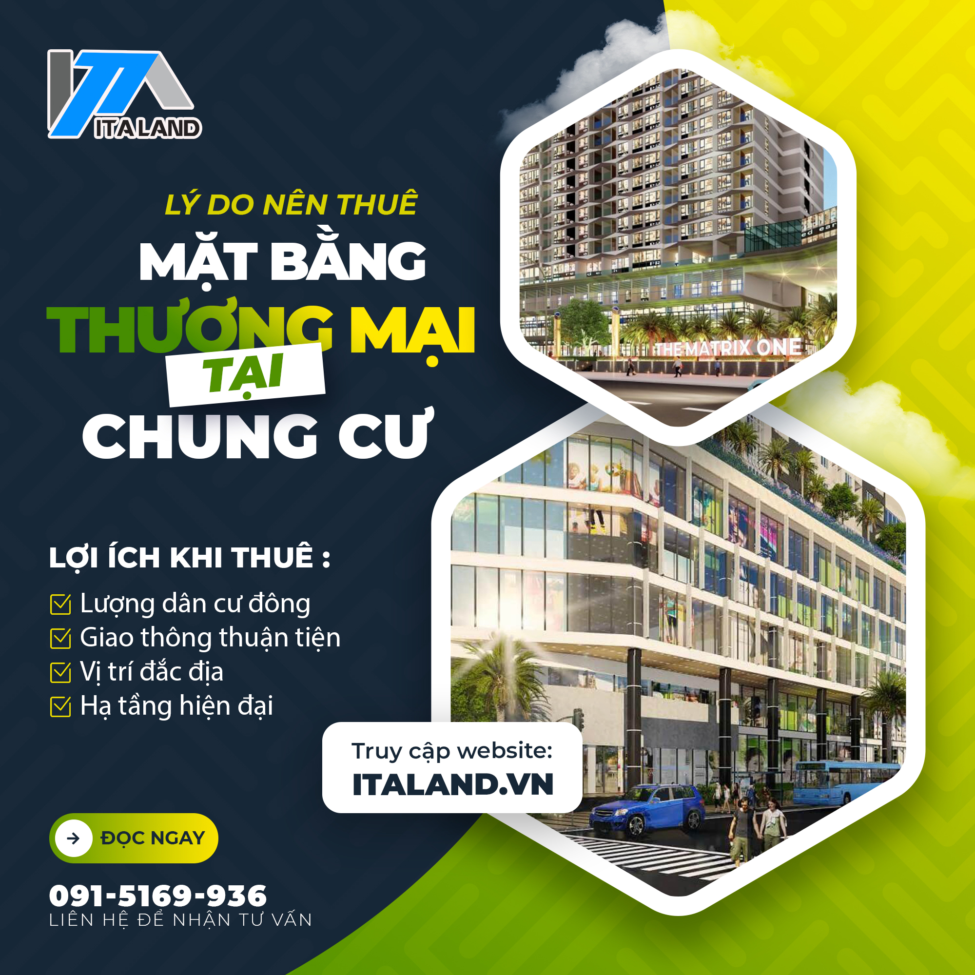 Những lý do nên thuê sàn thương mại của tòa nhà chung cư