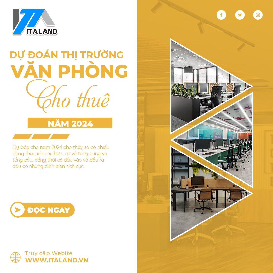 Dự đoán tình hình thị trường văn phòng cho thuê năm 2024