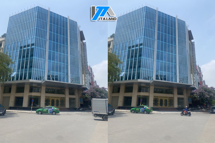  Siêu phẩm nhà 10 tầng lô góc mặt tiền 25m đường 82 Trần Thái Tông, Cầu Giấy