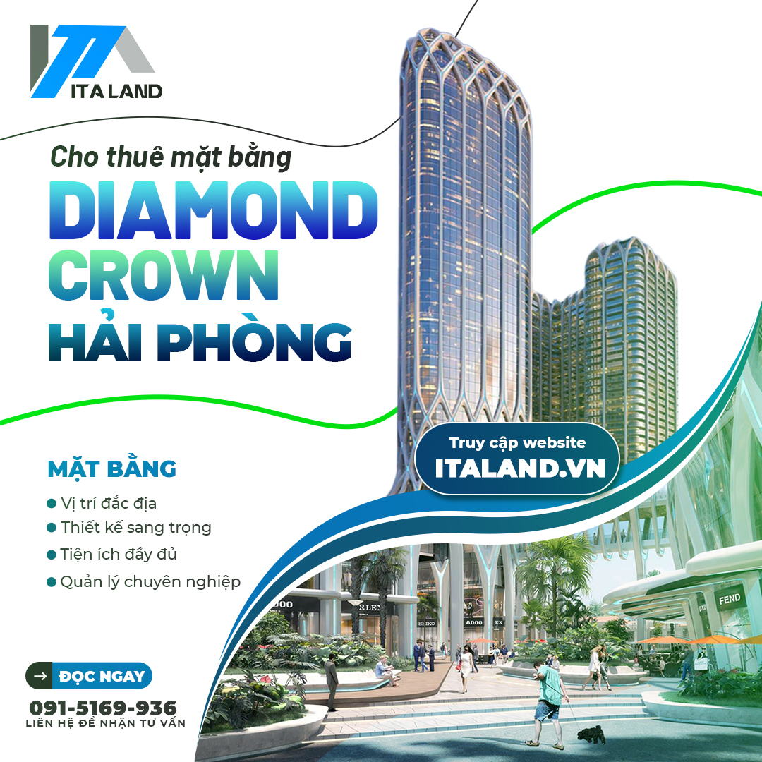 Italand cho thuê mặt bằng kinh doanh tại Diamond Crown Hai Phong
