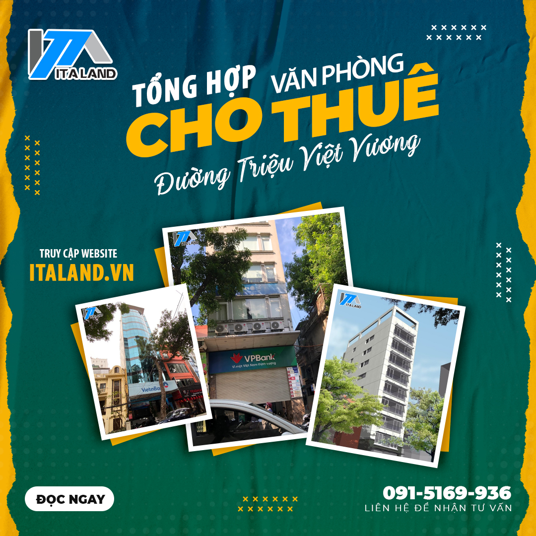 Tổng hợp mặt bằng cho thuê văn phòng tại đường Triệu Việt Vương, Hai Bà Trưng