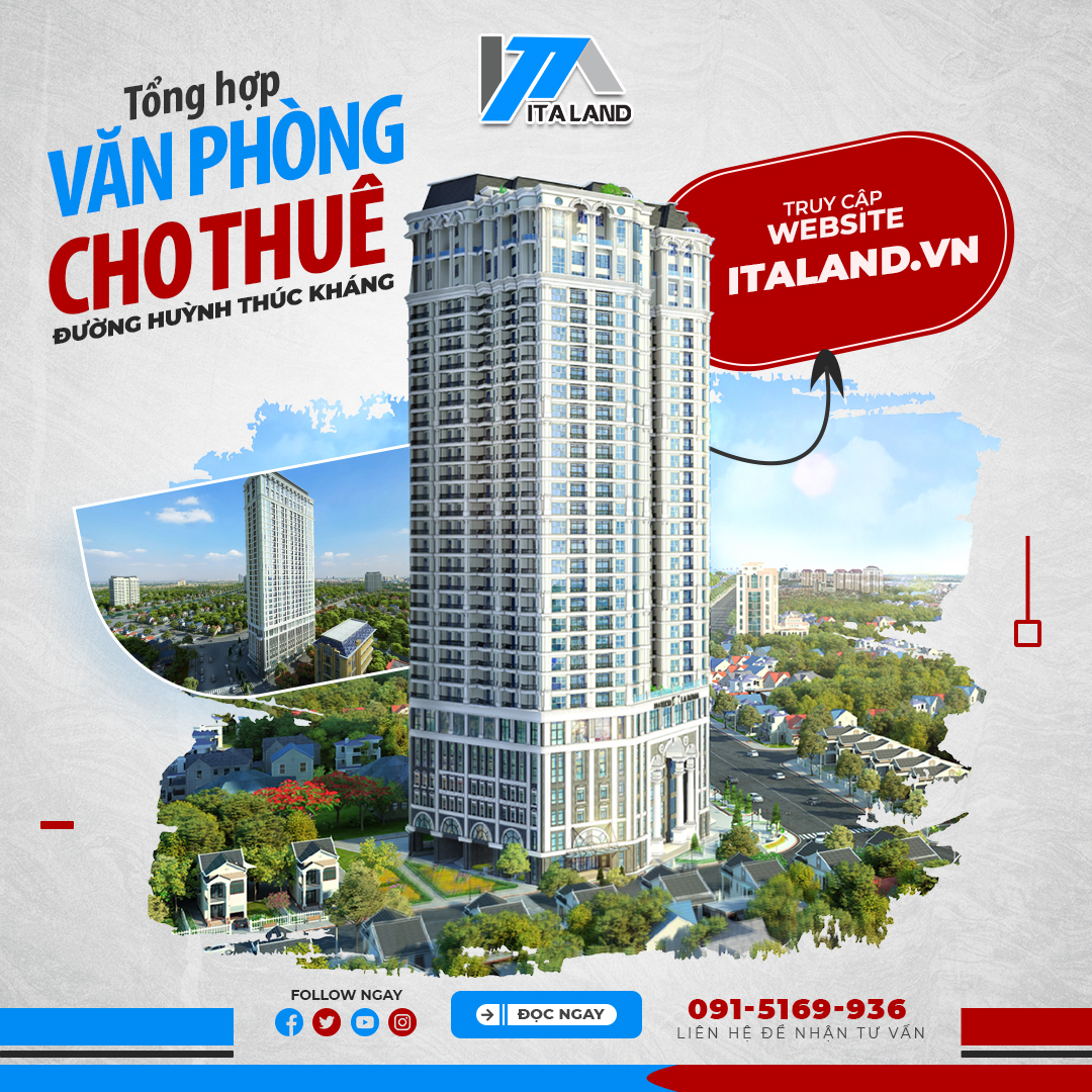Tổng hợp mặt bằng cho thuê văn phòng tại đường Huỳnh Thúc Kháng, Đống Đa