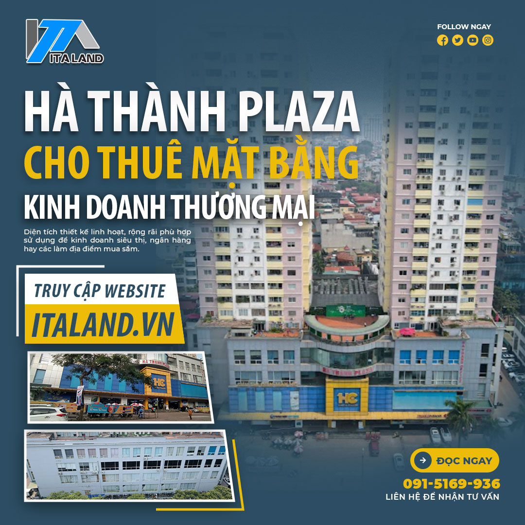 Hà Thành Plaza - Nơi lí tưởng cho thuê mặt bằng siêu thị