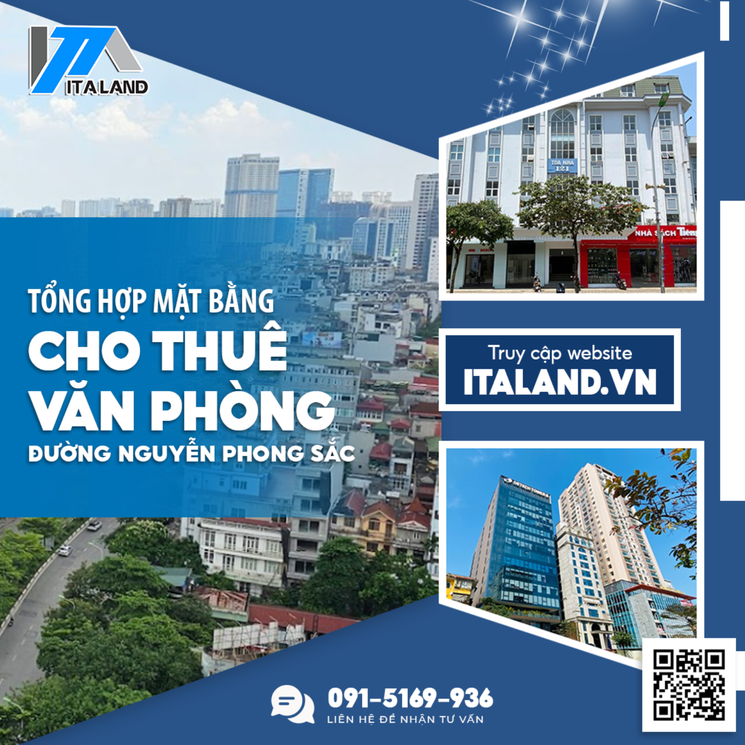 Tổng hợp mặt bằng cho thuê văn phòng tại đường Nguyễn Phong Sắc, Cầu Giấy