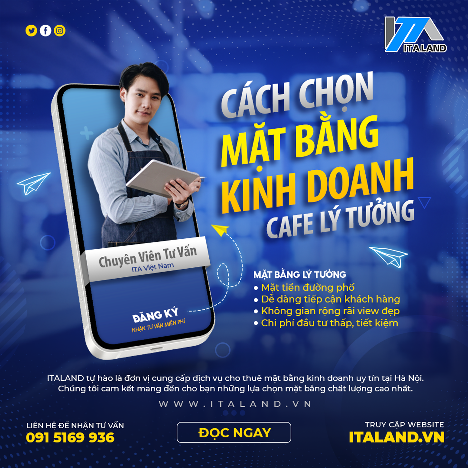 Cách chọn mặt bằng kinh doanh cafe lý tưởng