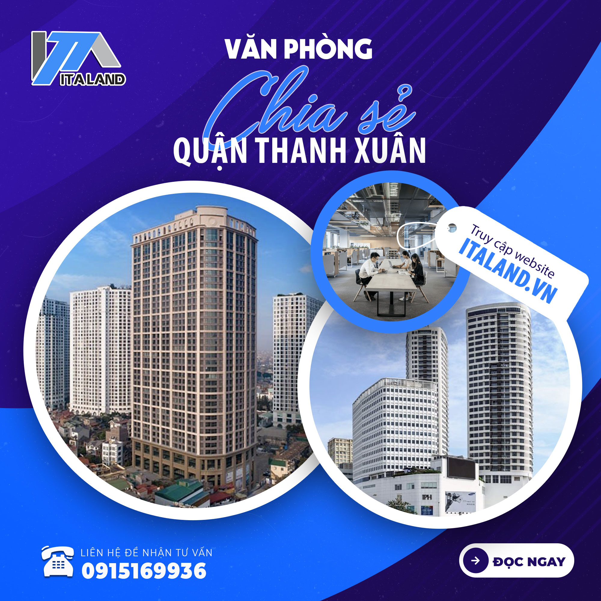 Văn phòng chia sẻ hiện đại tại Thanh Xuân