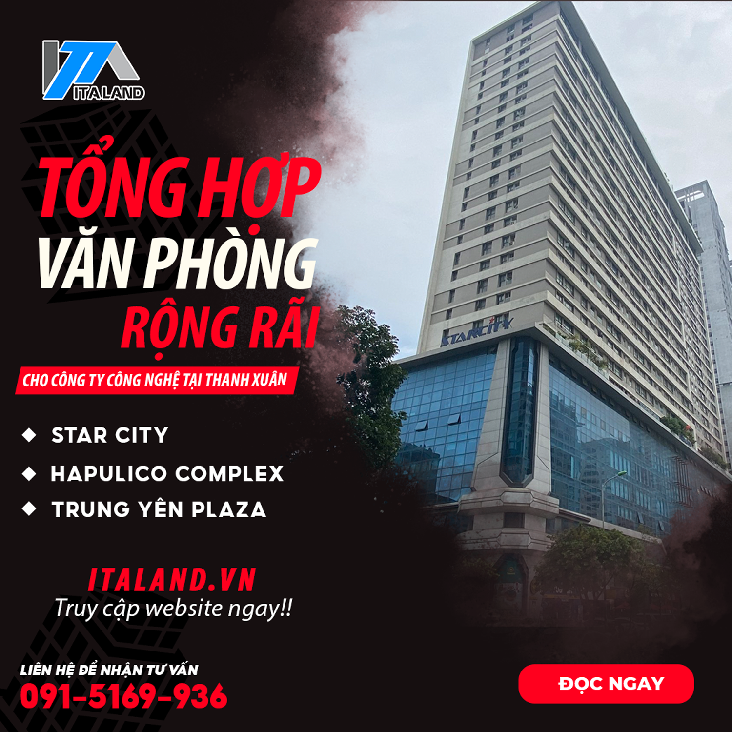 Văn phòng rộng rãi cho công ty công nghệ tại Thanh Xuân