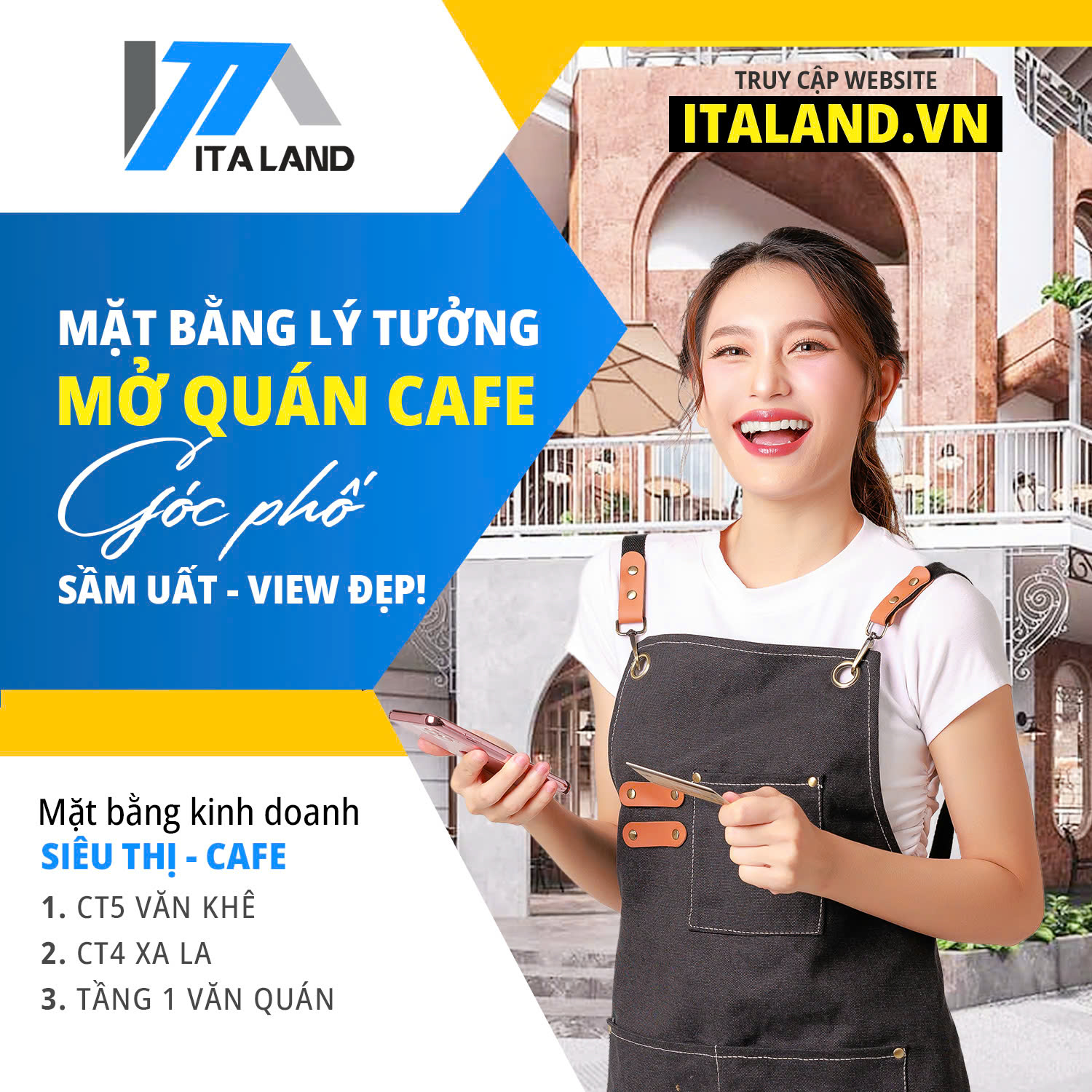 Tổng hợp măt bằng cho thuê kinh doanh siêu thị, Cafe quận Hà Đông hot nhất tháng 3