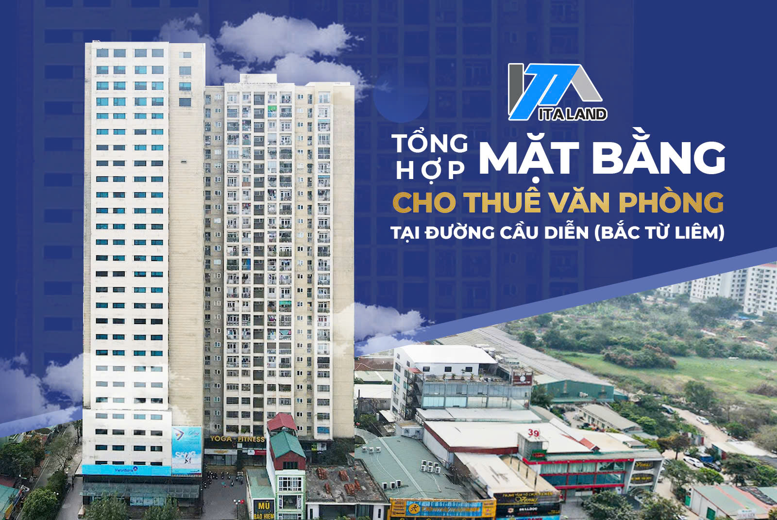 Tổng hợp mặt bằng cho thuê văn phòng tại đường Cầu Diễn (Nam Từ Liêm)