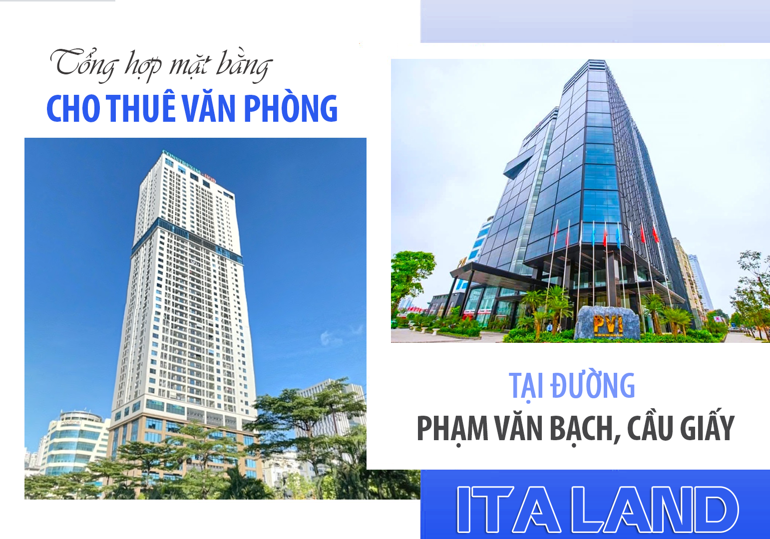 Tổng hợp mặt bằng cho thuê văn phòng tại đường Phạm Văn Bạch, Cầu Giấy