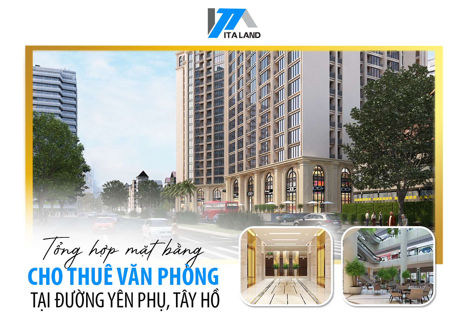 Tổng hợp mặt bằng cho thuê văn phòng tại đường Yên Phụ, Tây Hồ