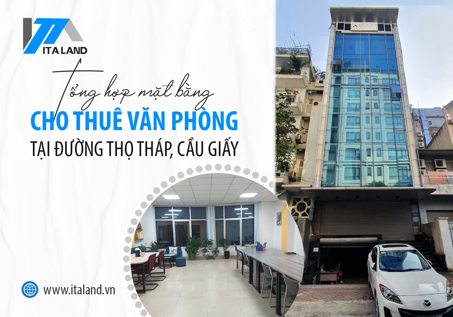 Tổng hợp mặt bằng cho thuê văn phòng tại đường Thọ Tháp, Cầu Giấy
