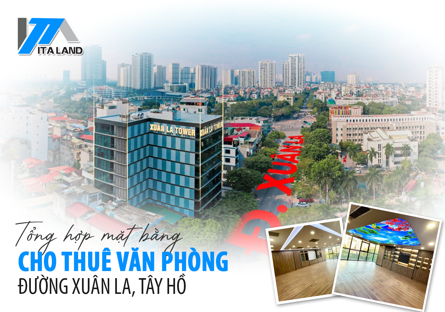 Tổng hợp mặt bằng cho thuê văn phòng tại đường Xuân La, Tây Hồ