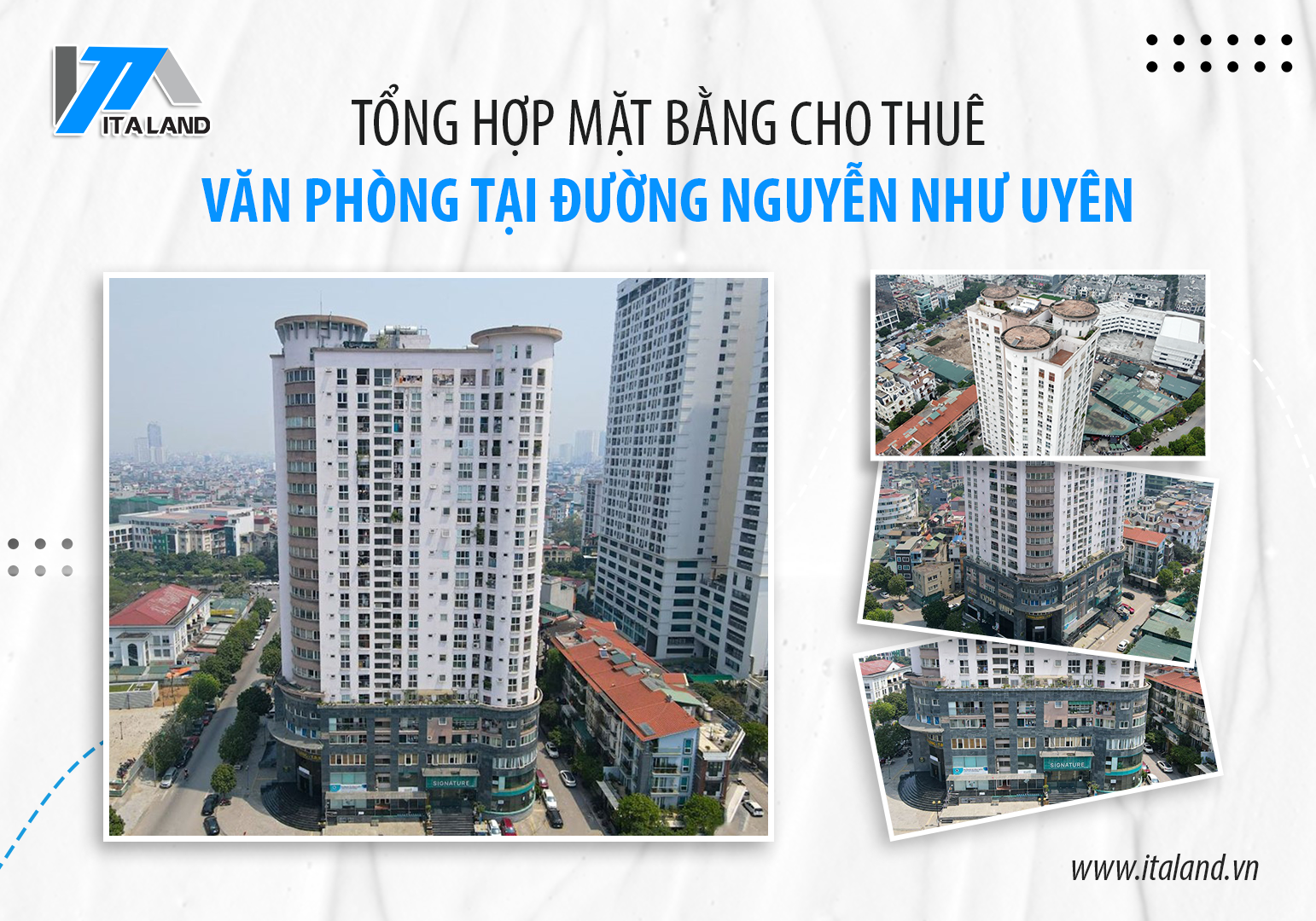 Tổng hợp mặt bằng cho thuê văn phòng tại đường Nguyễn Như Uyên, Cầu Giấy