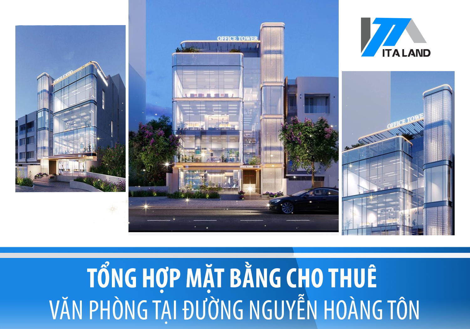Tổng hợp mặt bằng cho thuê văn phòng tại đường Nguyễn Hoàng Tôn, Tây Hồ