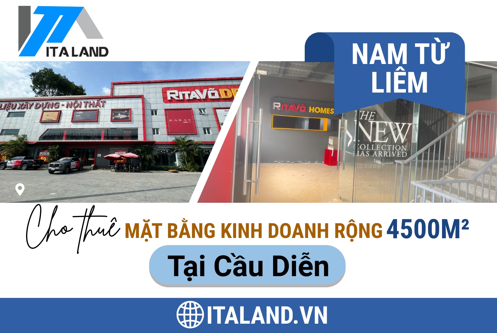 Cho thuê mặt bằng kinh doanh rộng 4500m² tại Cầu Diễn