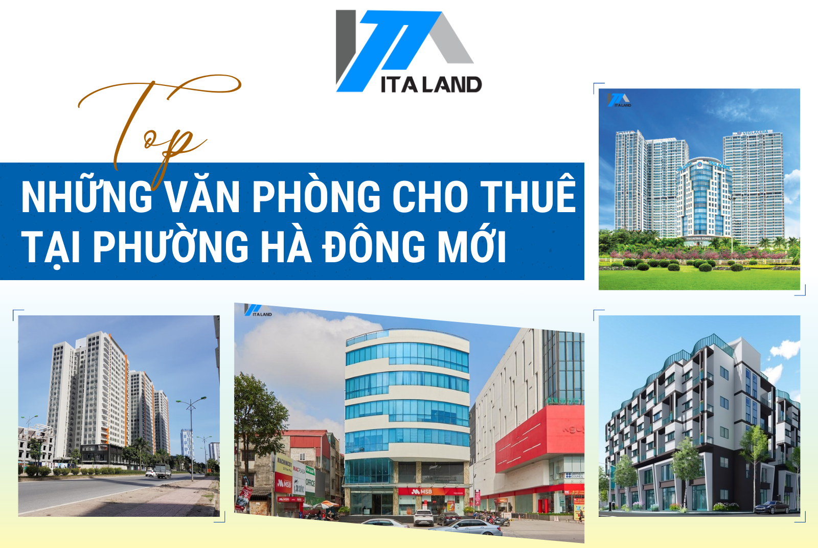 Top những văn phòng cho thuê tại phường Hà Đông mới