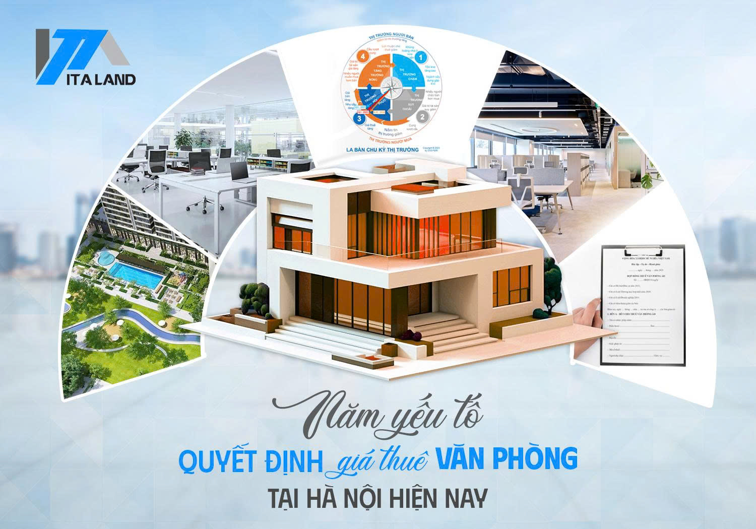 Năm yếu tố quyết định giá thuê văn phòng tại Hà Nội hiện nay