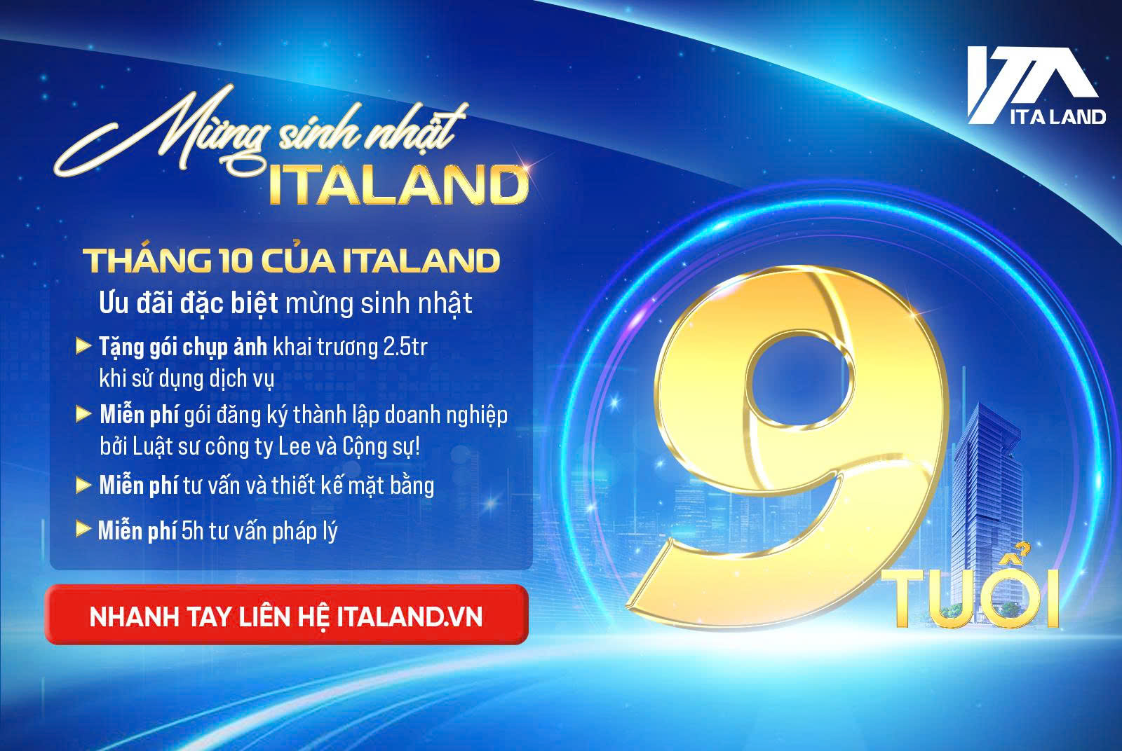 Mừng tháng sinh nhật Italand tri ân khách hàng