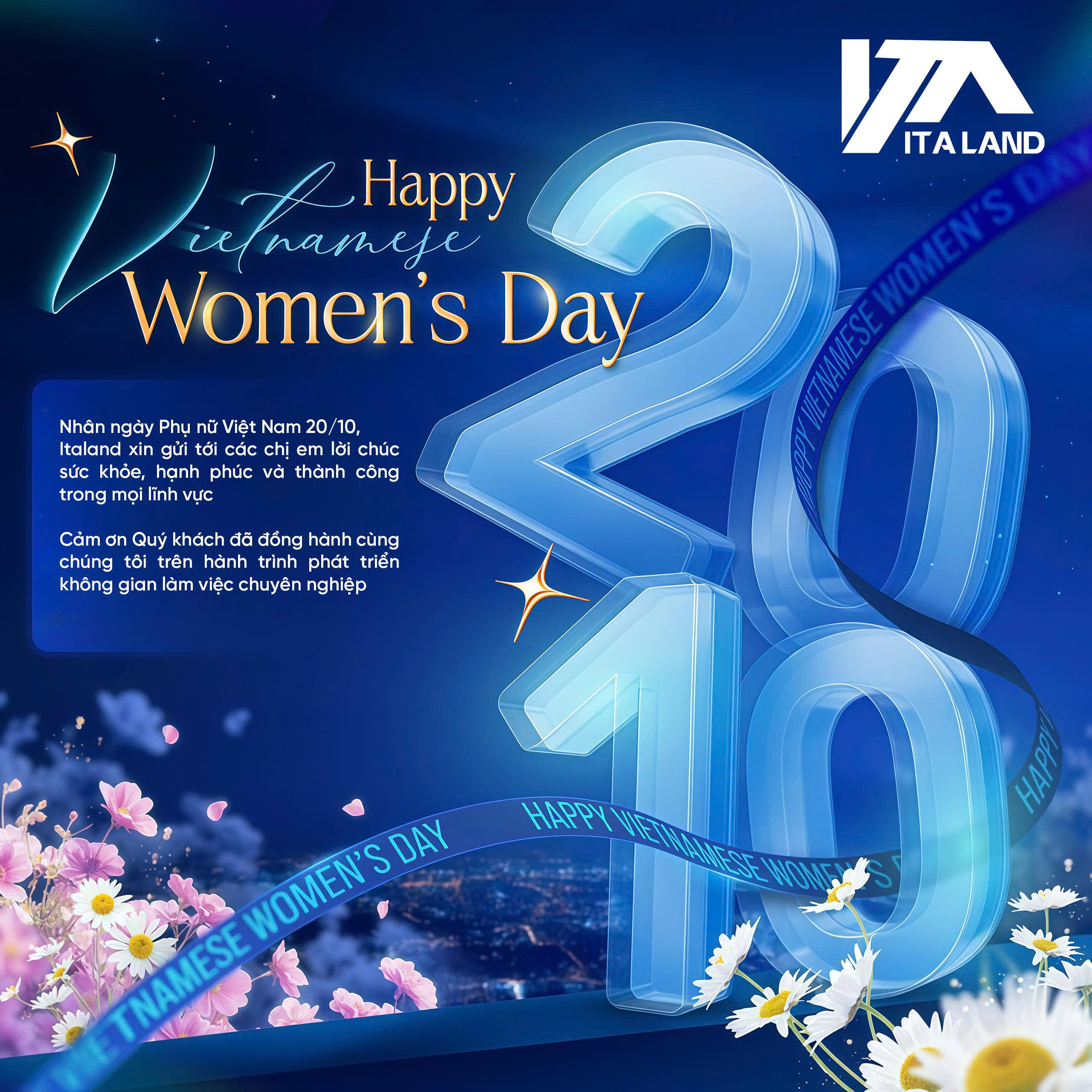 Italand chúc mừng Ngày Phụ nữ Việt Nam 20/10
