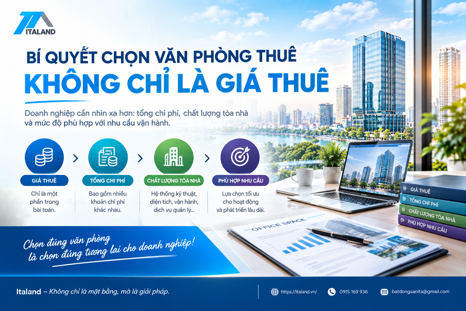 Khách thuê văn phòng đang ưu tiên giá hay chất lượng tòa nhà? Góc nhìn từ dữ liệu ITALAND