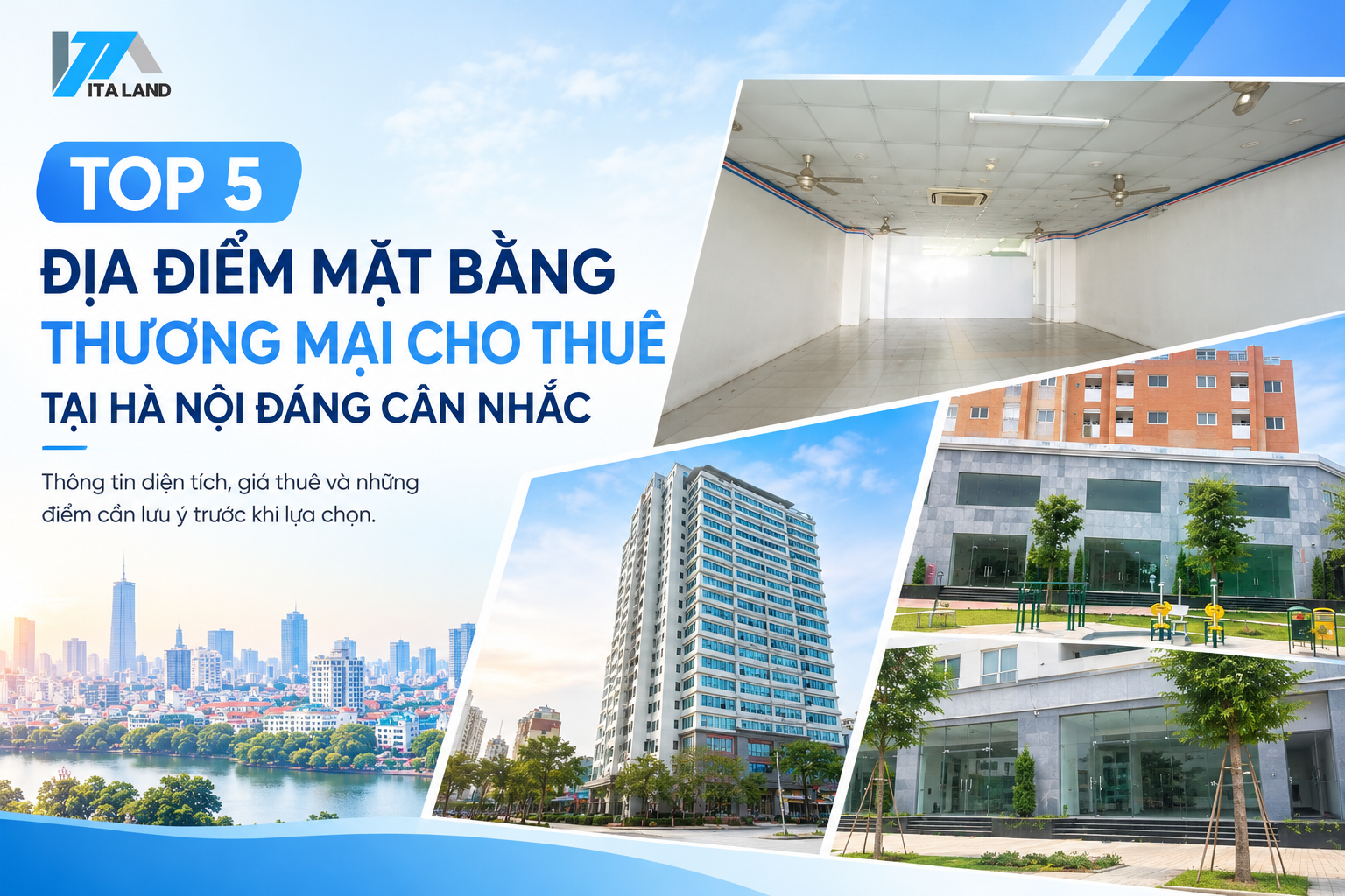 Top 5 địa điểm mặt bằng thương mại cho thuê tại Hà Nội đáng cân nhắc