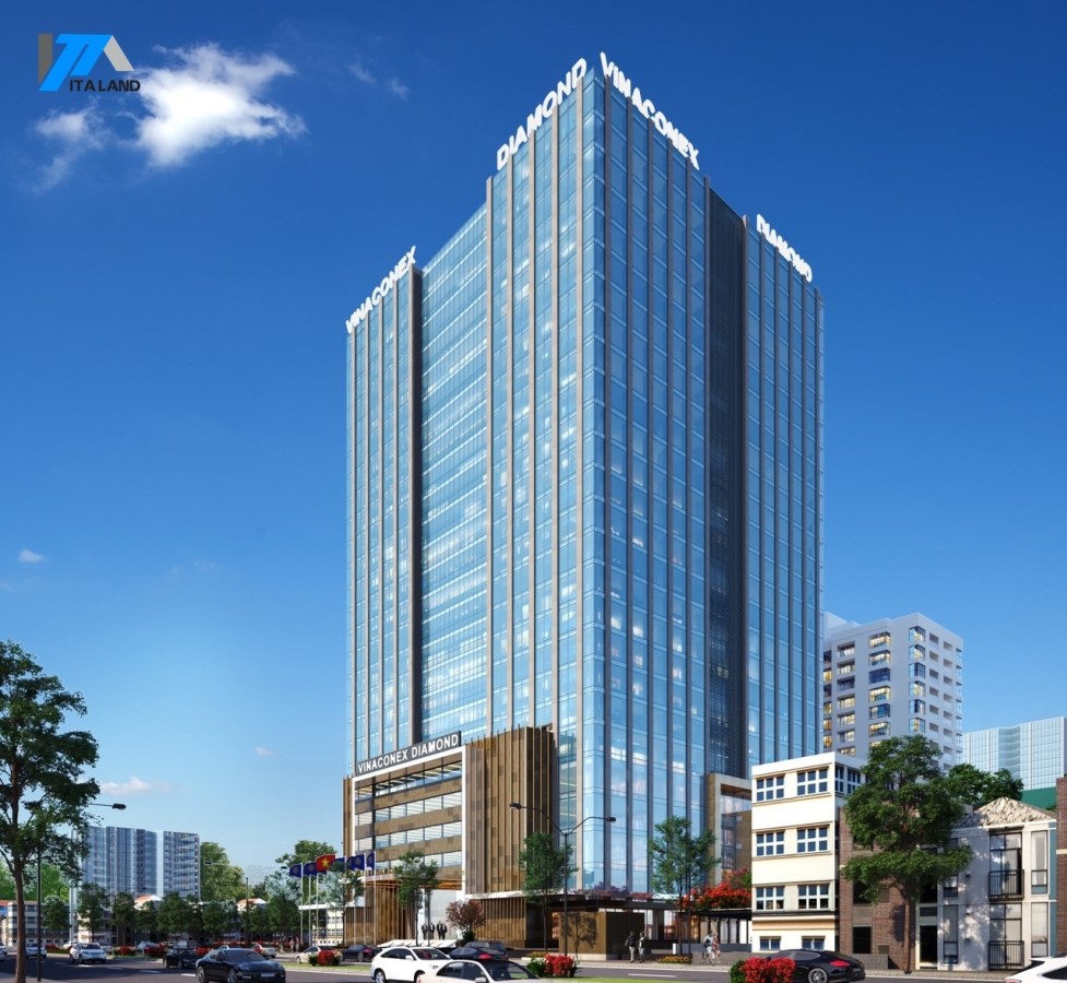 Cho thuê văn phòng tại Vinaconex Diamond Tower - Trung tâm thương mại Chợ Mơ