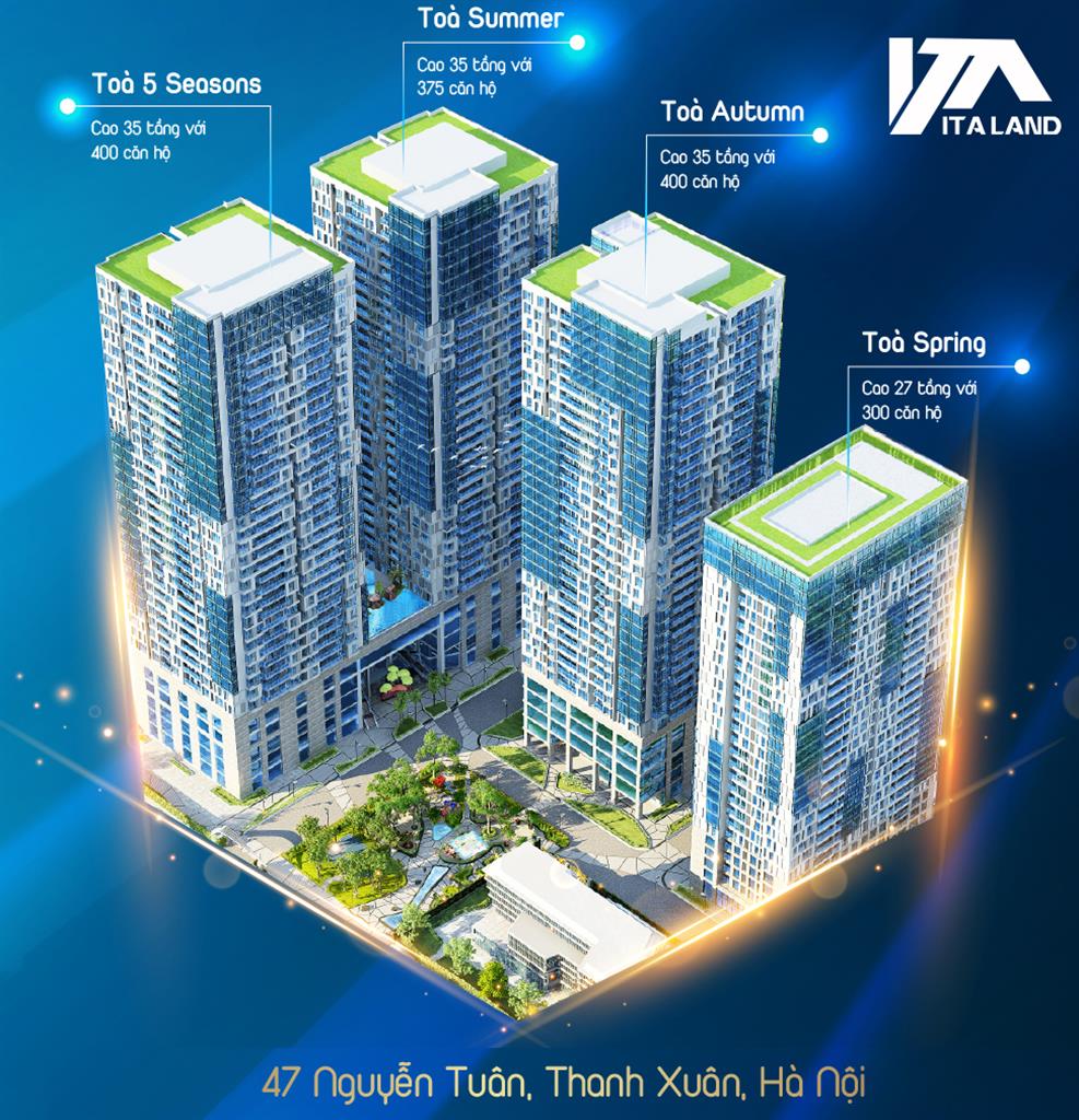 Cho thuê mặt bằng tầng 1 diện tích 1098m² tại Gold Season
